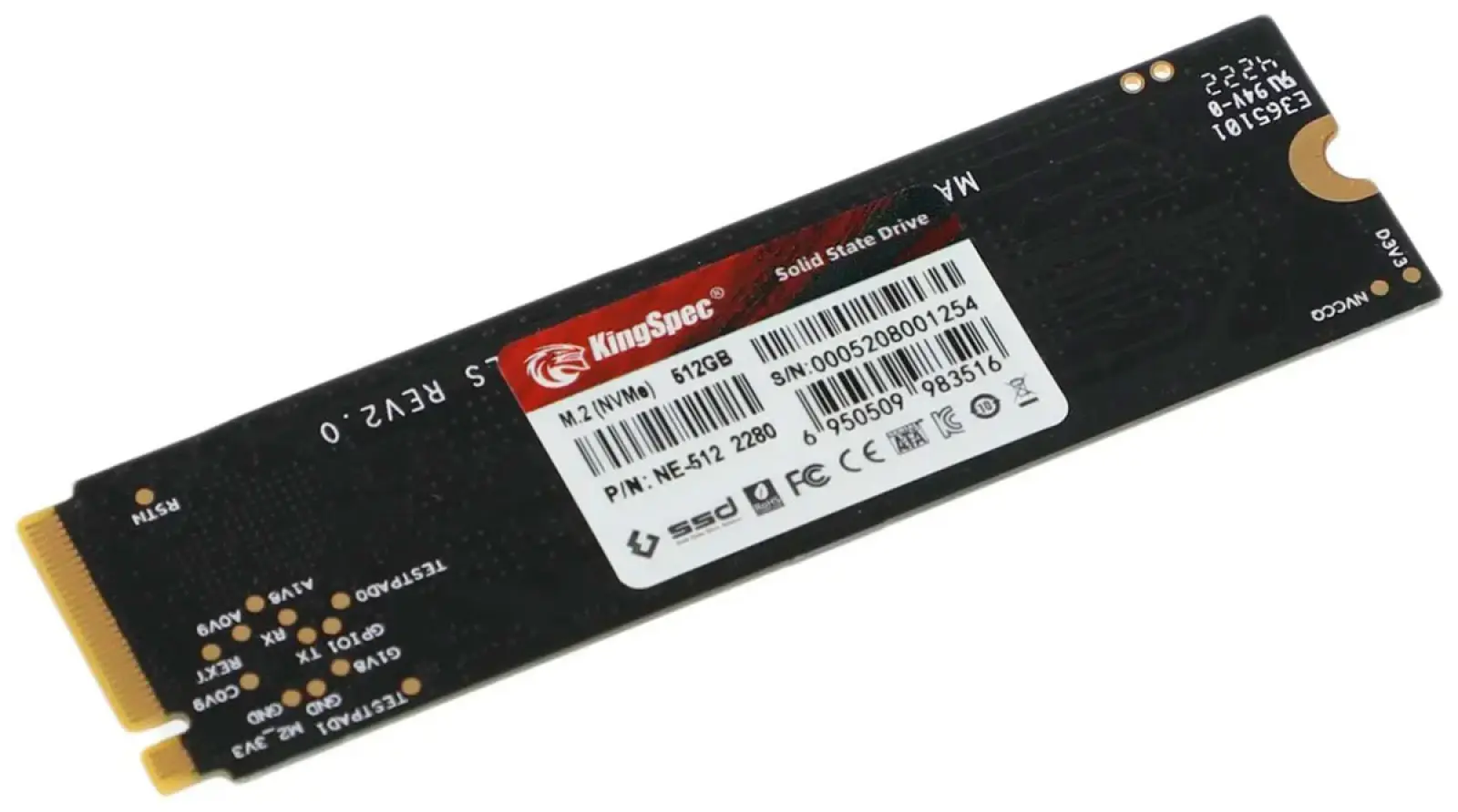 SSD накопитель Kingspec M.2 NE 512 Гб PCIe (NE-512)