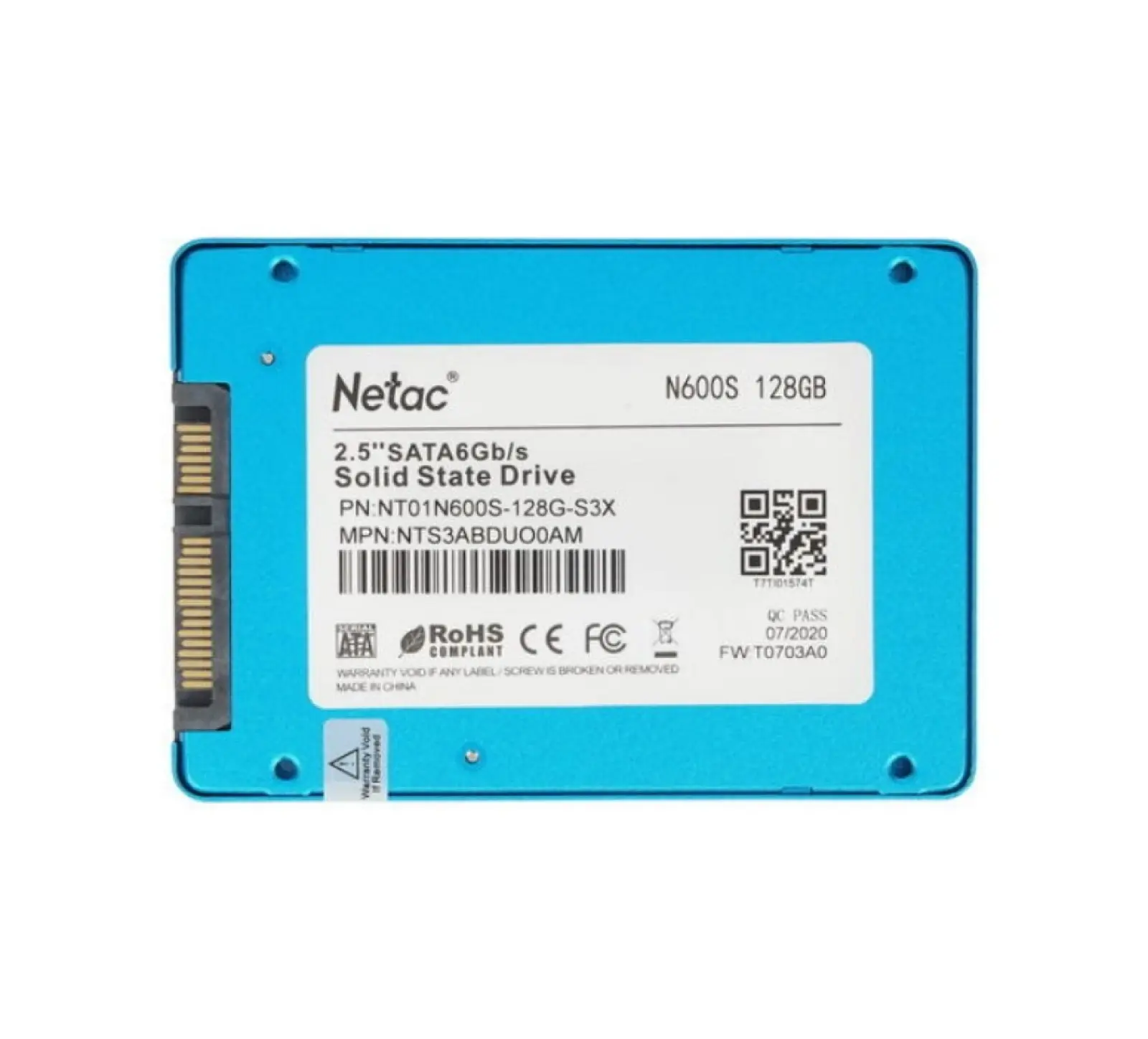 Накопитель SSD Netac 2.5 N600S 128 Гб SATA III NT01N600S-128G-S3X