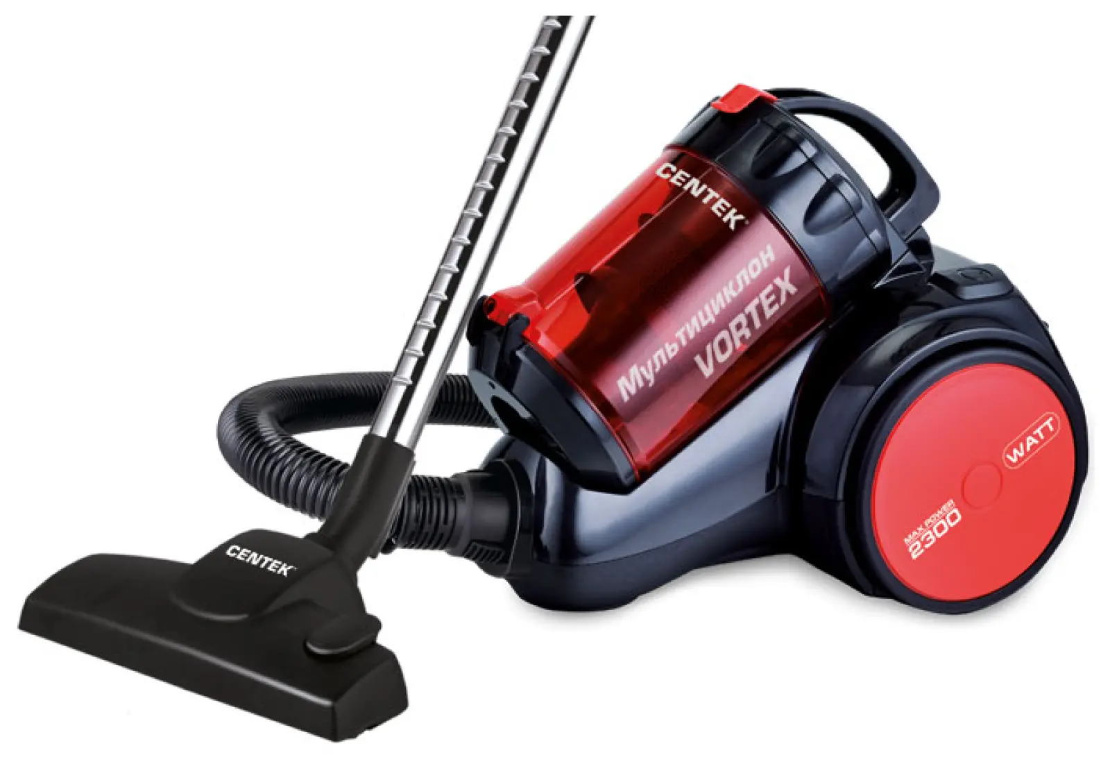 Пылесос напольный Centek CT-2524 Black/Red