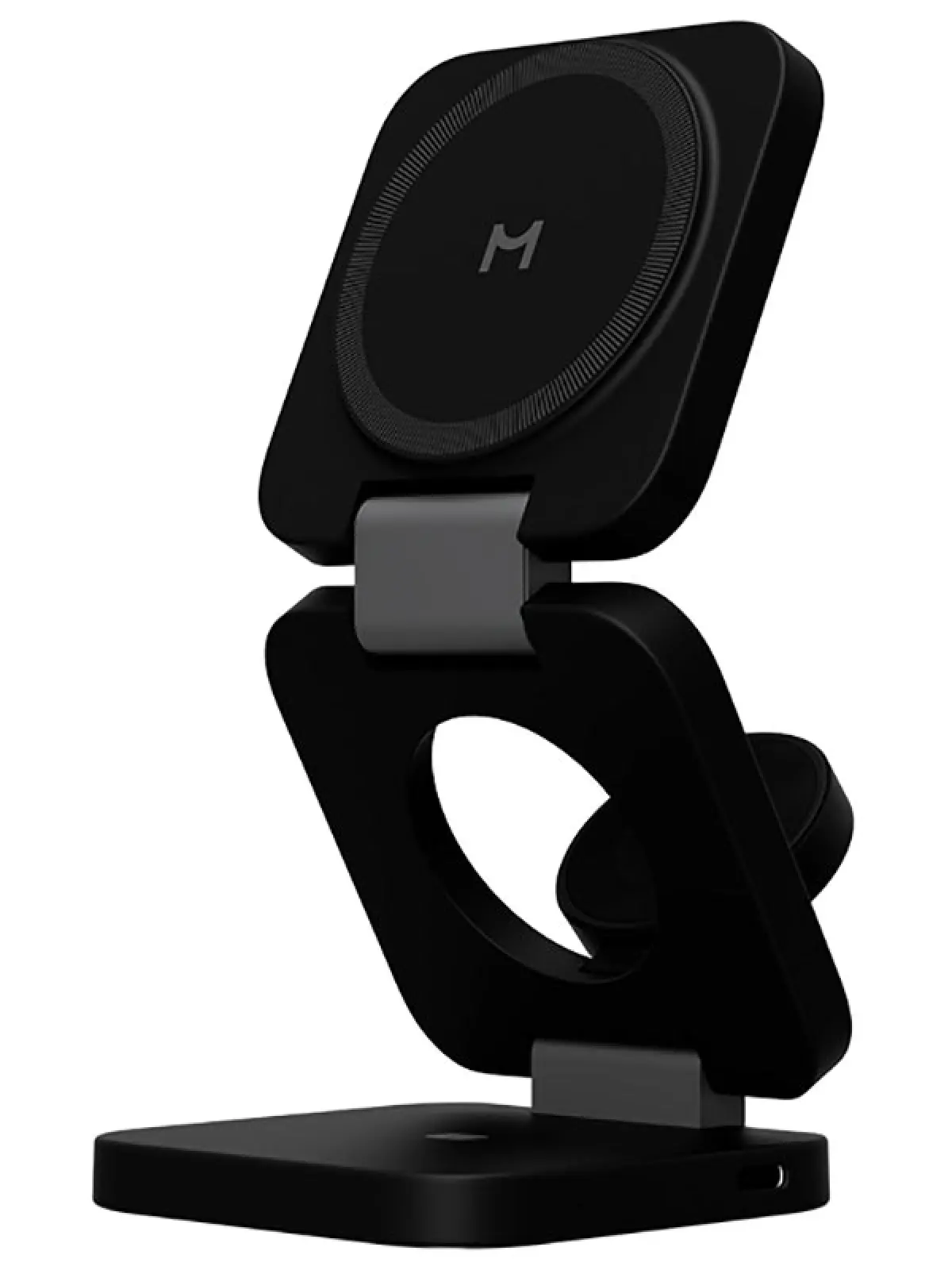 Складное беспроводное ЗУ Magssory Flex 3 в 1 для Apple, с магнитами совместимое с MagSafe, черный