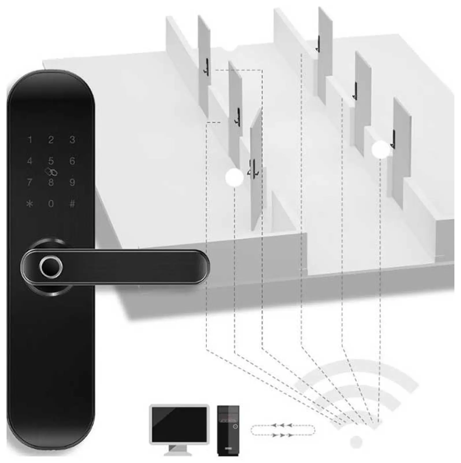 Умный дверной замок Haier Nayun Smart Door Lock NY-SDL-202