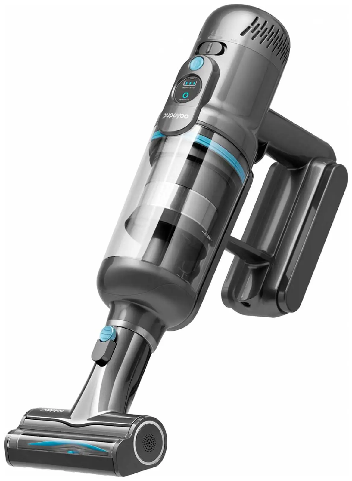 Пылесос вертикальный Puppyoo T12 Home Rinse, 415Вт, серый