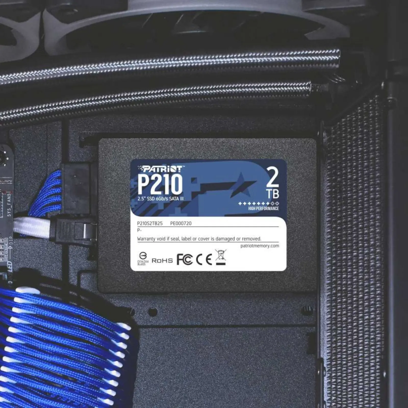 Накопитель SSD Patriot Memory 2.5 P210 2000 Гб SATA III P210S2TB25