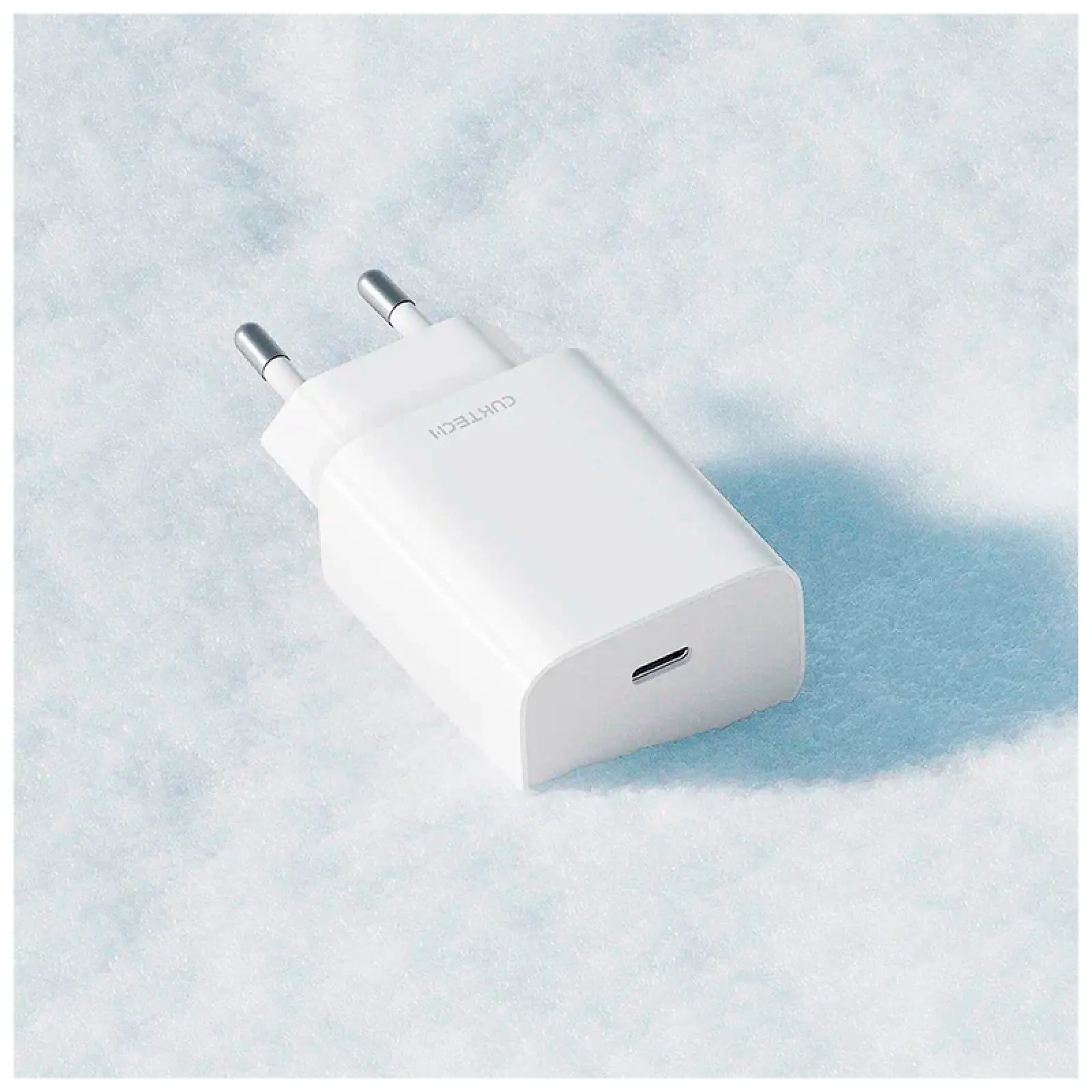 Сетевое зарядное устройство Cuktech GaN 1xType-C, 30Вт, QC 3.0, PD3.0, charger 3A подходит для iPhone15 (A18/A18C White) EU+русская инструкция, белое