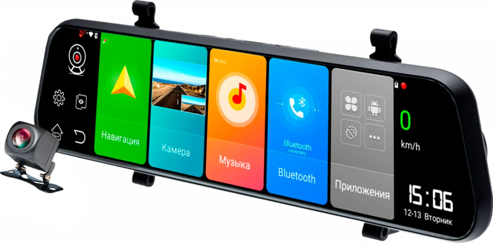Видеорегистратор COMBO-ЗЕРКАЛО Artway MD-175 11 в 1, Android, автопланшет