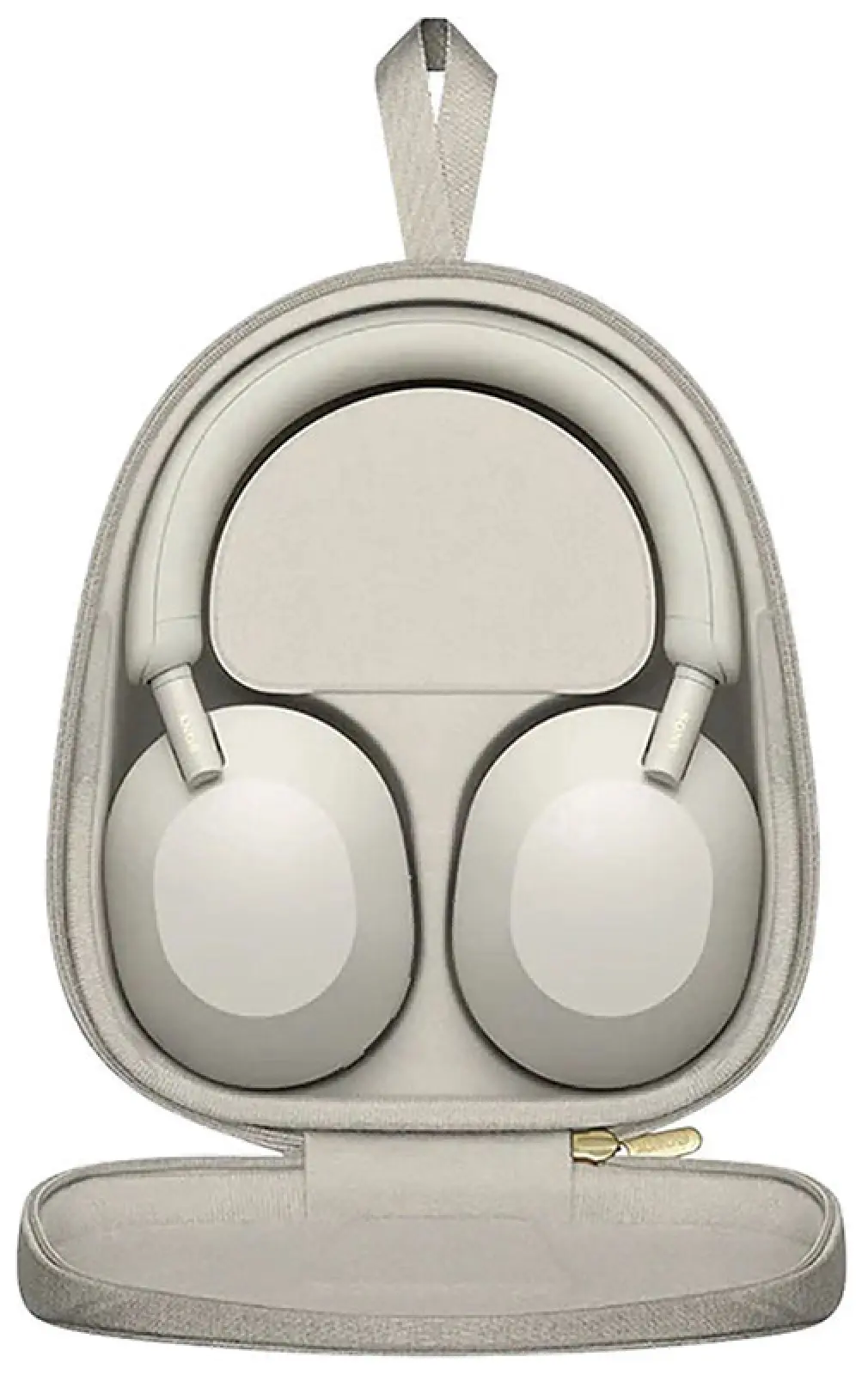 Беспроводные накладные наушники Sony WH-1000XM5 серебристый