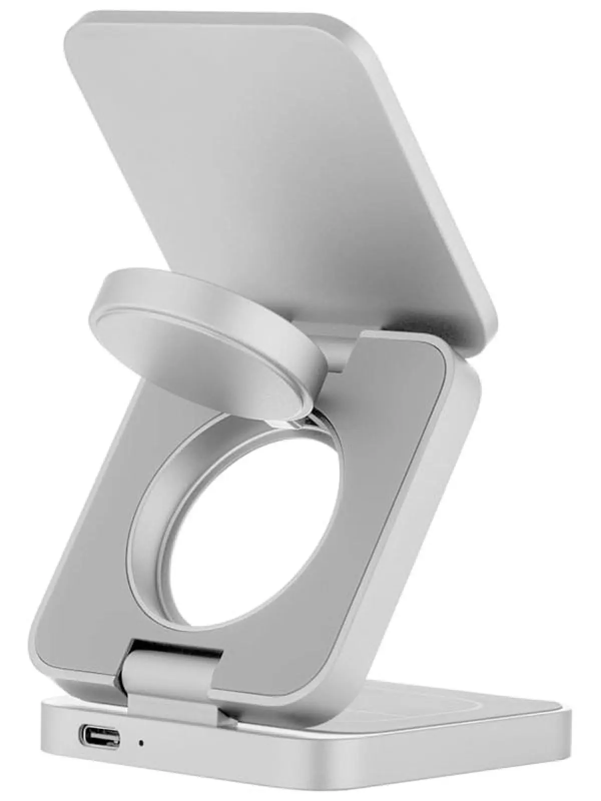 Беспроводное зарядное устройство uBear Balance 3 в 1, MagSafe, 25 Вт, серебристый (WL09SL31-ADM)