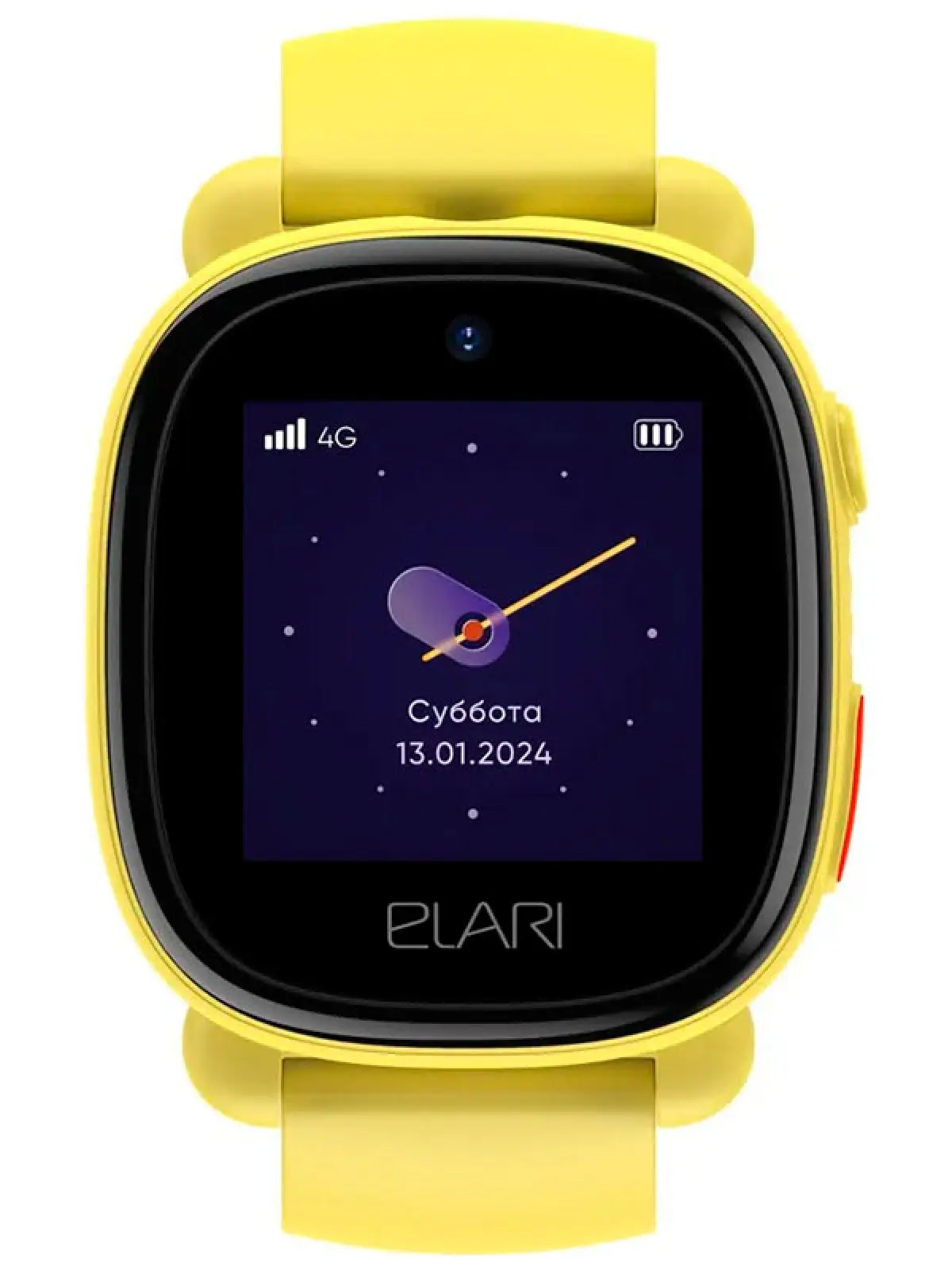Детские часы-телефон Elari 4G Lite желтые (KP-4G-L-YEL)
