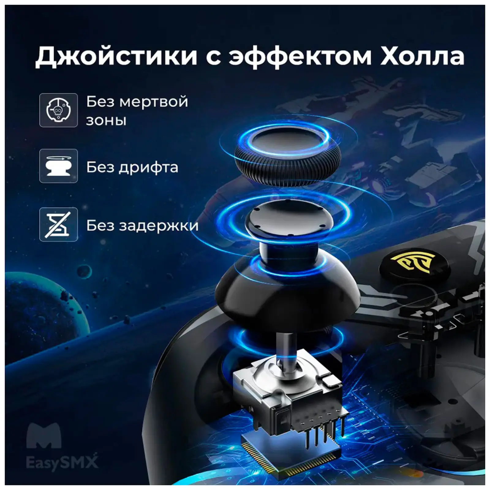 Беспроводной геймпад EasySMX X15, с RGB подсветкой меха (VG-C449)