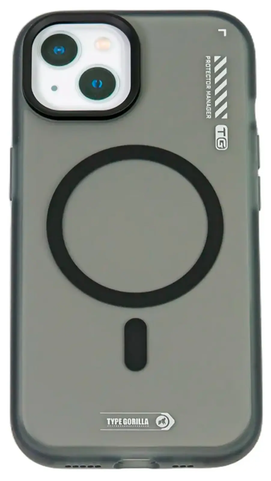 Чехол с магнитным покрытием Type Gorilla Dual Color iPhone15, Black (BL-T46-iP15-DC-BK)
