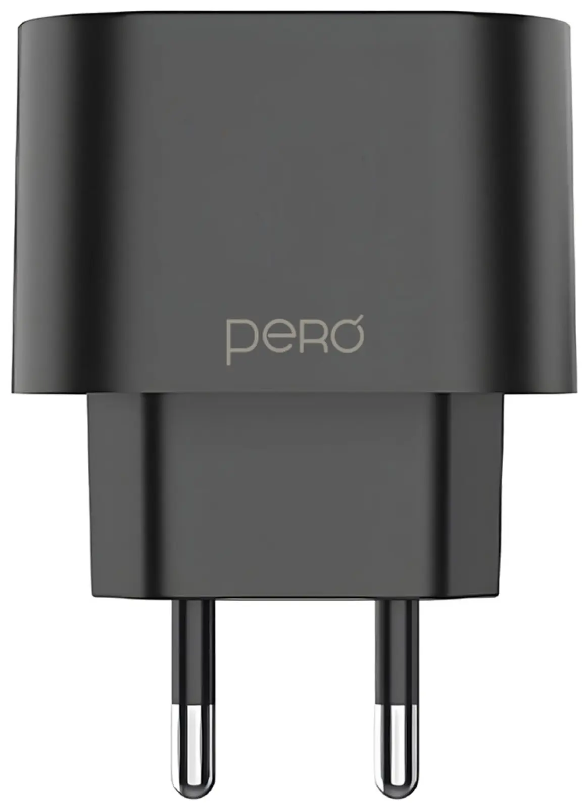 Зарядное устройство Pero TC21, USB-A + USB-C PD, 25W, черный (ТС21B)