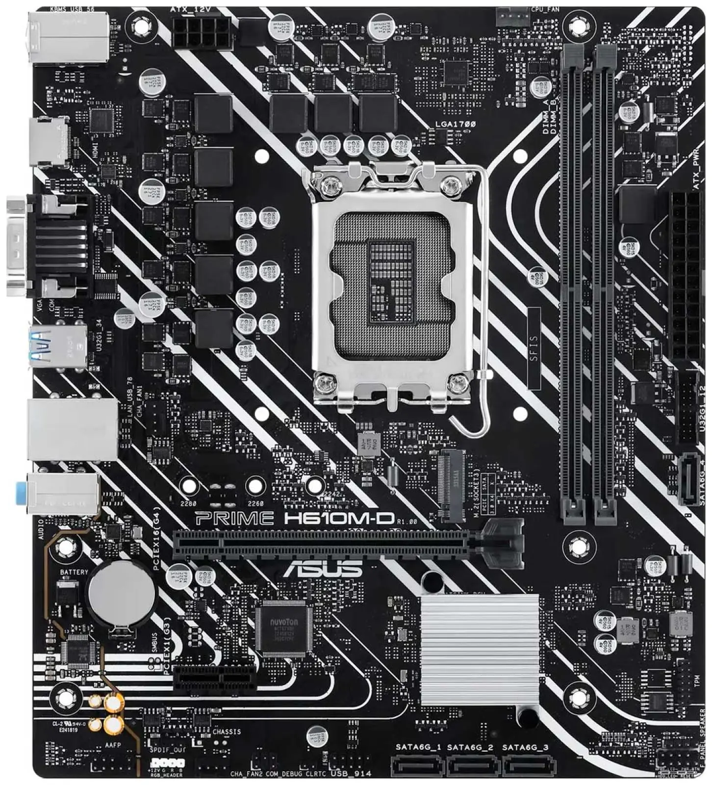 Материнская плата Asus PRIME H610M-D (LGA1700, mATX)