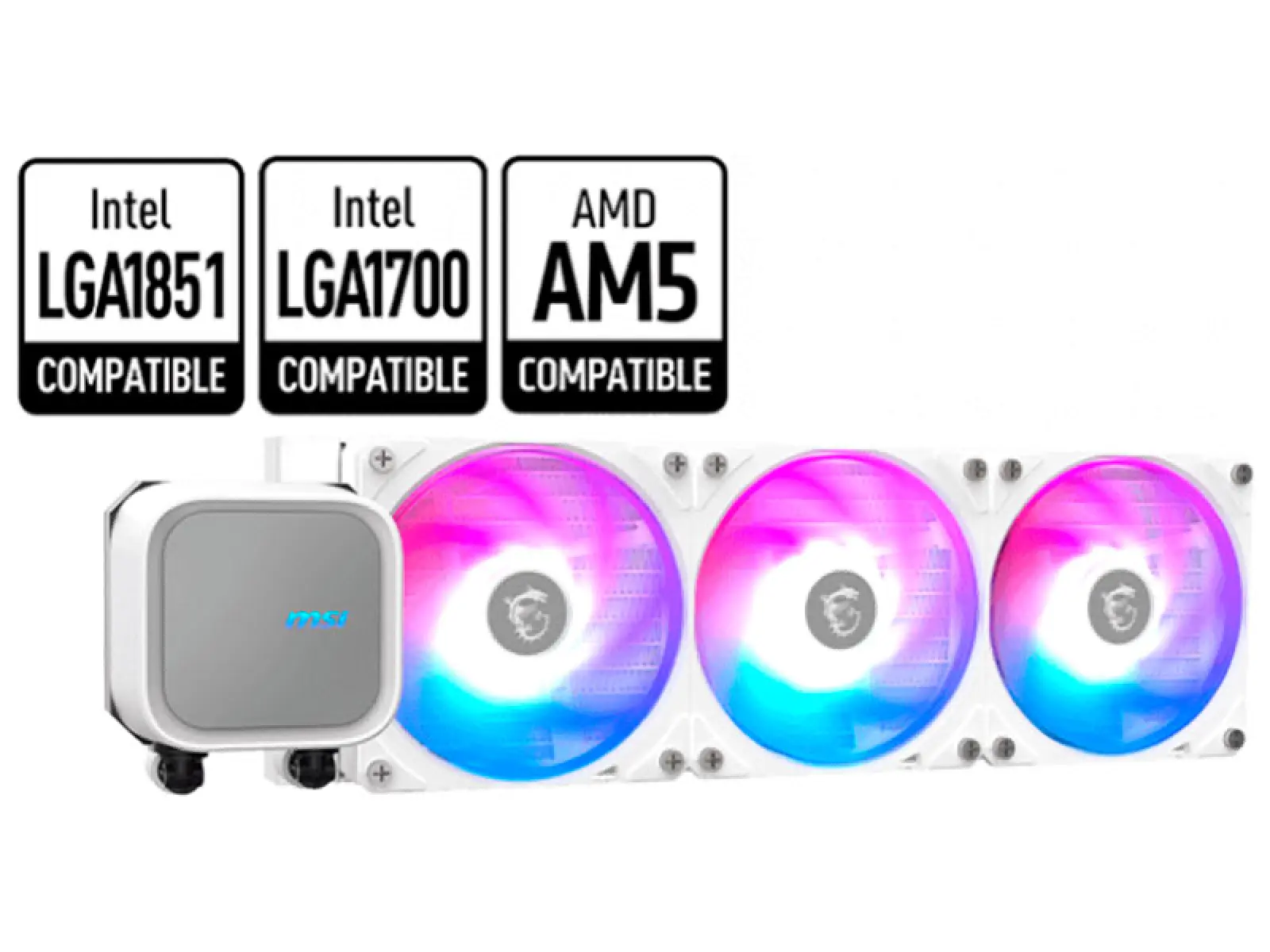СЖО для процессоров MSI MAG CORELIQUID A13 360 WHITE