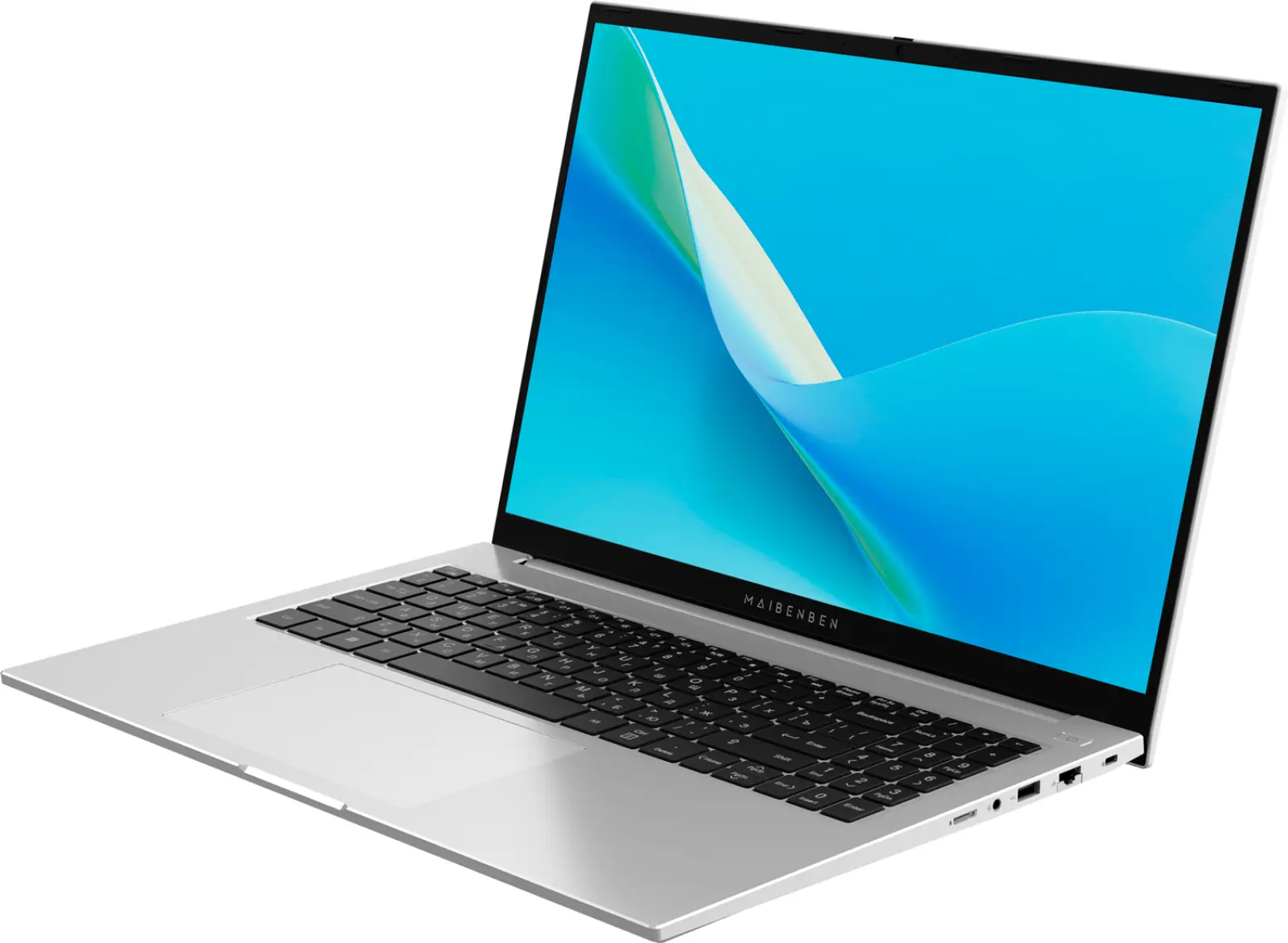 Ноутбук Maibenben Medio M16B-R343UM 16 FHD IPS (M16B-R343UMA1SLSRE0), серебристый