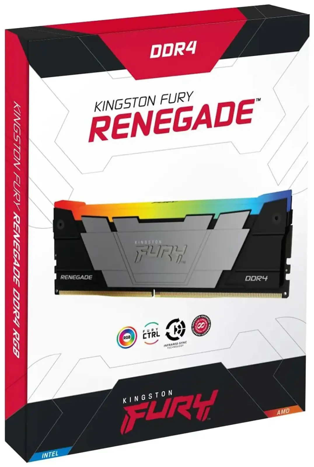 Оперативная память Kingston DDR4 32GB (2x16GB) 3200Mhz FURY Renegade RGB Black (KF432C16RB12AK2/32)