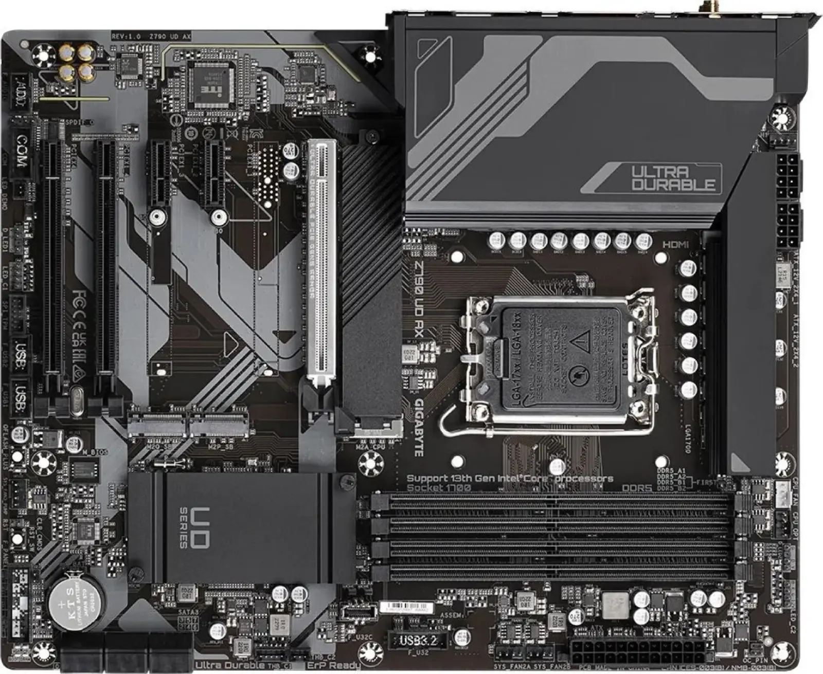 Материнская плата Gigabyte Z790 S1700 ATX Z790 UD AX