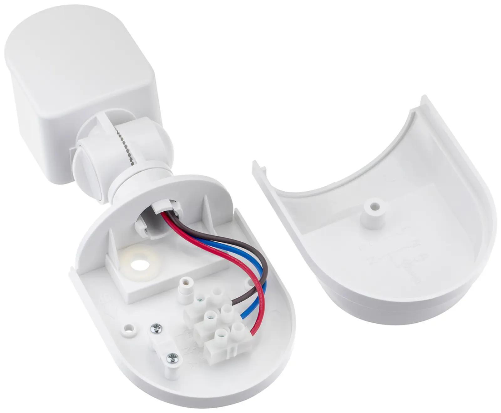 Датчик движения настенный Duwi DD-01, 180°, 10-420 с, 12 м, 1200 Вт, IP44, белый (25823 0)