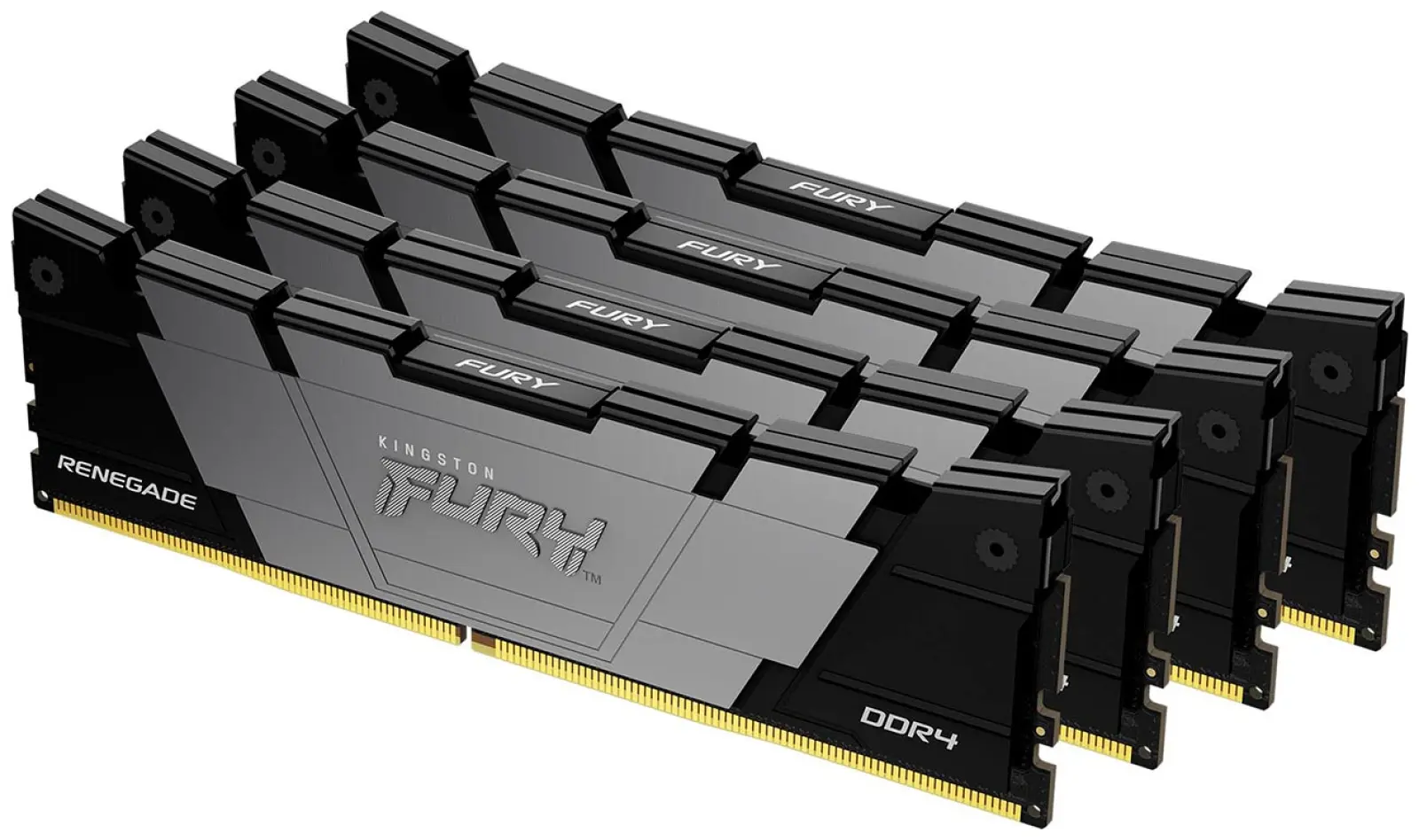 Оперативная память Kingston DDR4 32Gb (4x8Gb) 3600MHz FURY Renegade Black (KF436C16RB2K4/32)