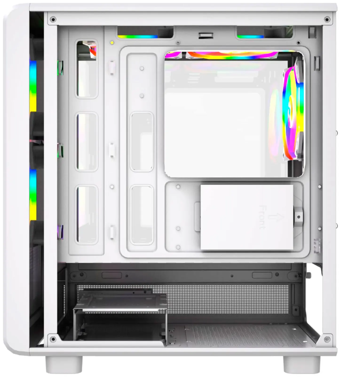 Компьютерный корпус 4FAN Goldrim White wFans