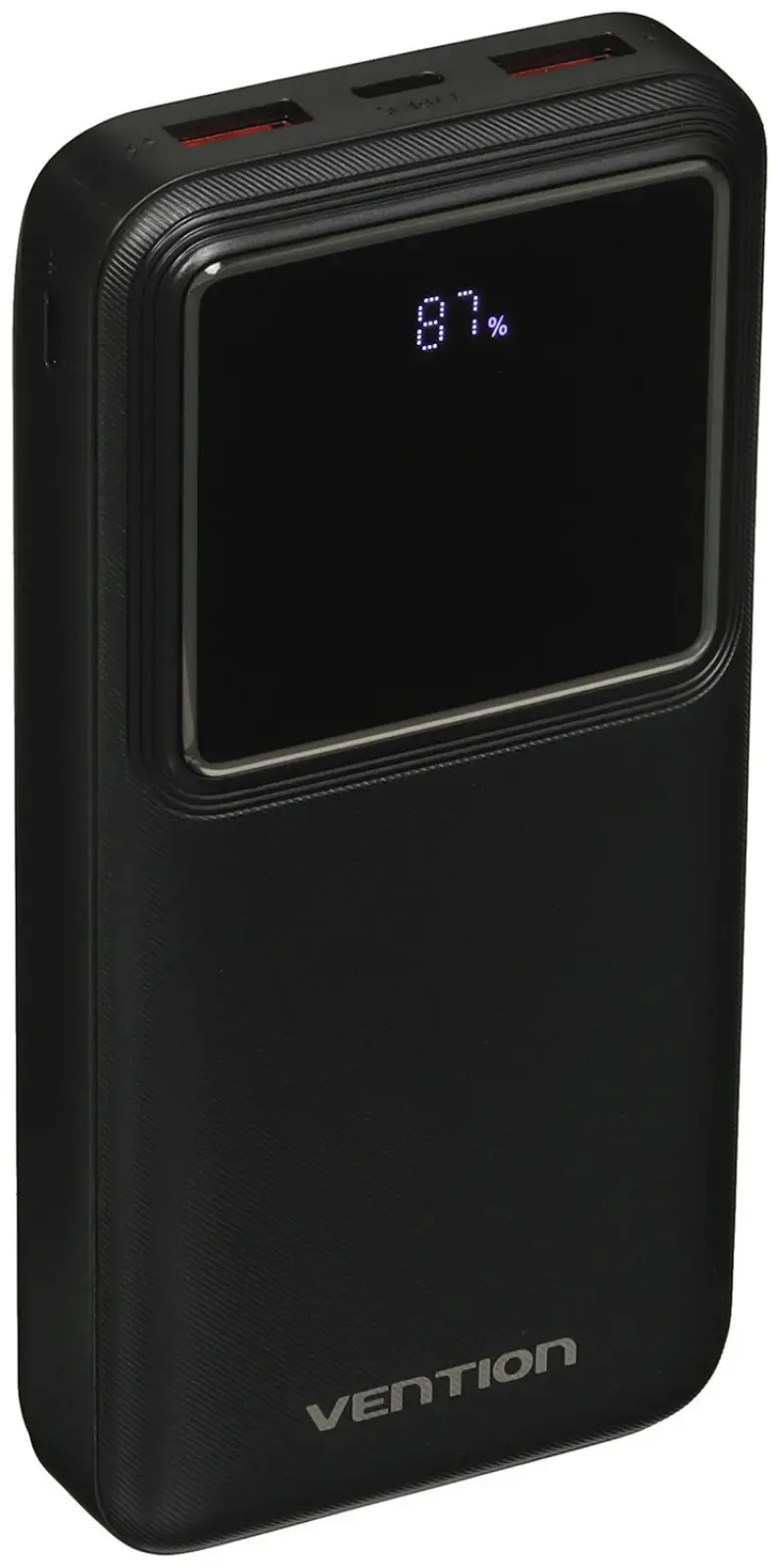 Внешний аккумулятор Vention 20000mAh, M/C-A/A, 22.5W, черный, с LED дисплеем (FHLB0)