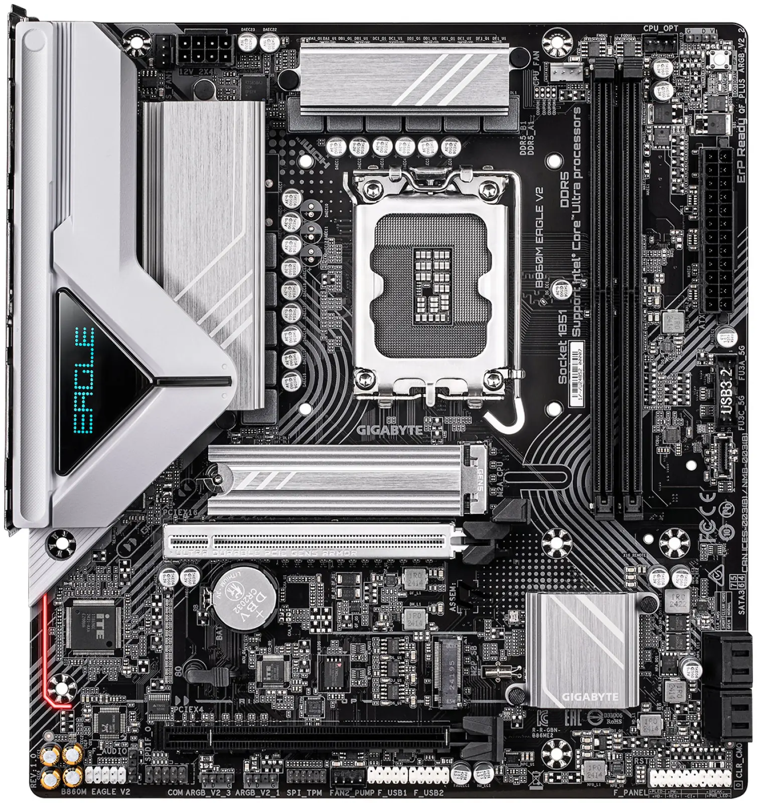 Материнская плата Gigabyte B860M EAGLE V2 (LGA1851, mATX)