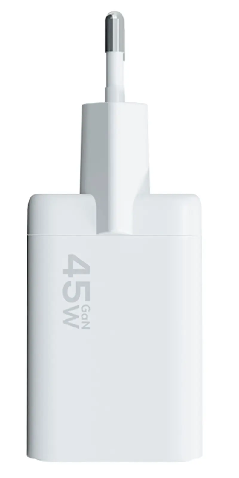 Компактное сетевое зарядное устройство Magssory Nano Pro 45w Gan Duo port wall Charger с функцией быстрой зарядки, белый