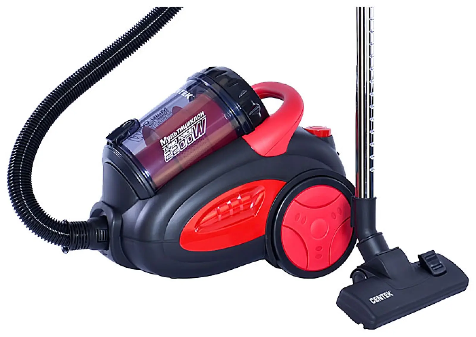 Пылесос напольный Centek CT-2520 Black/Red