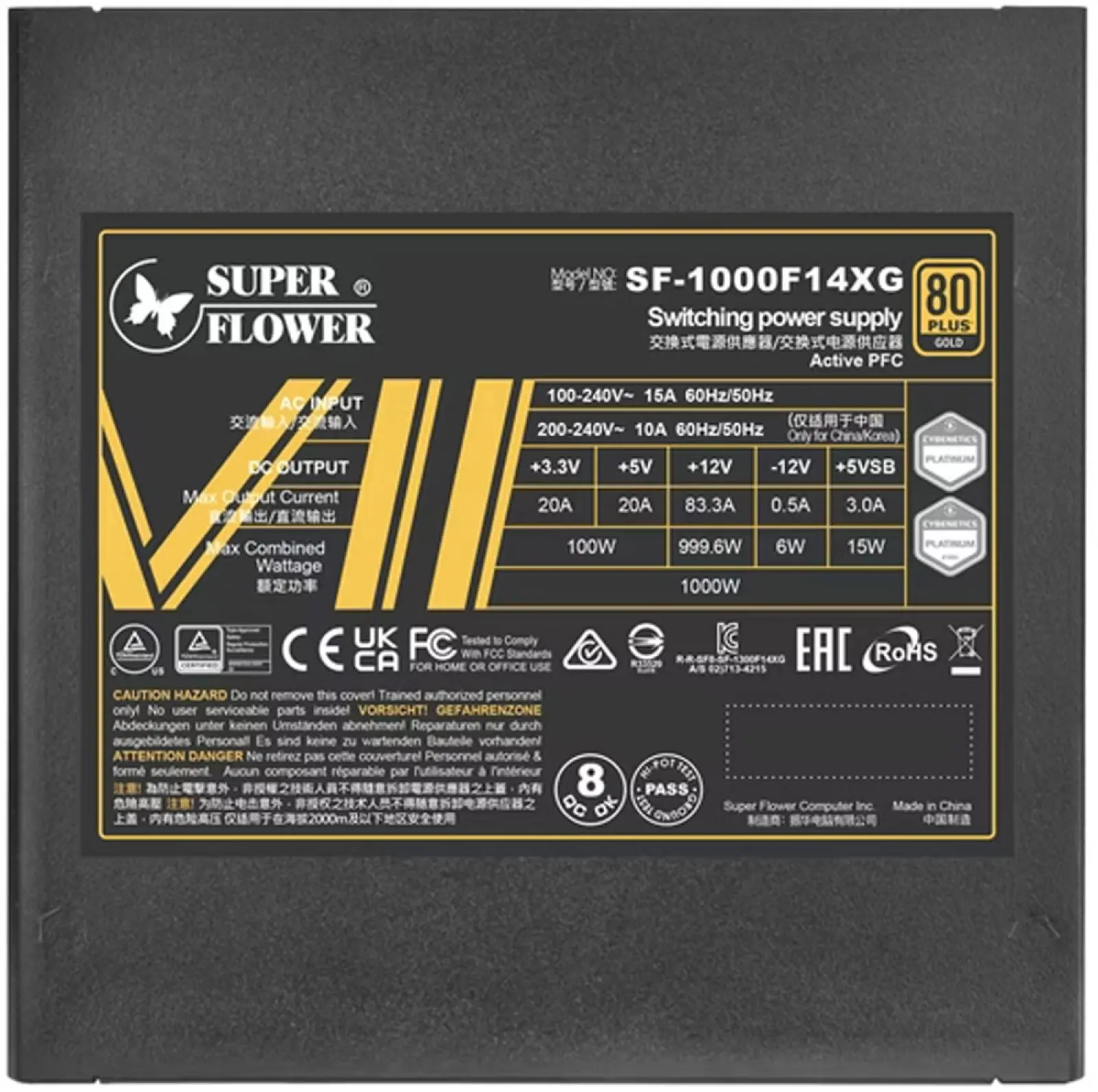 Блок питания Super Flower Leadex VII 1000W ATX 3.0 SF-1000F14XG GOLD
