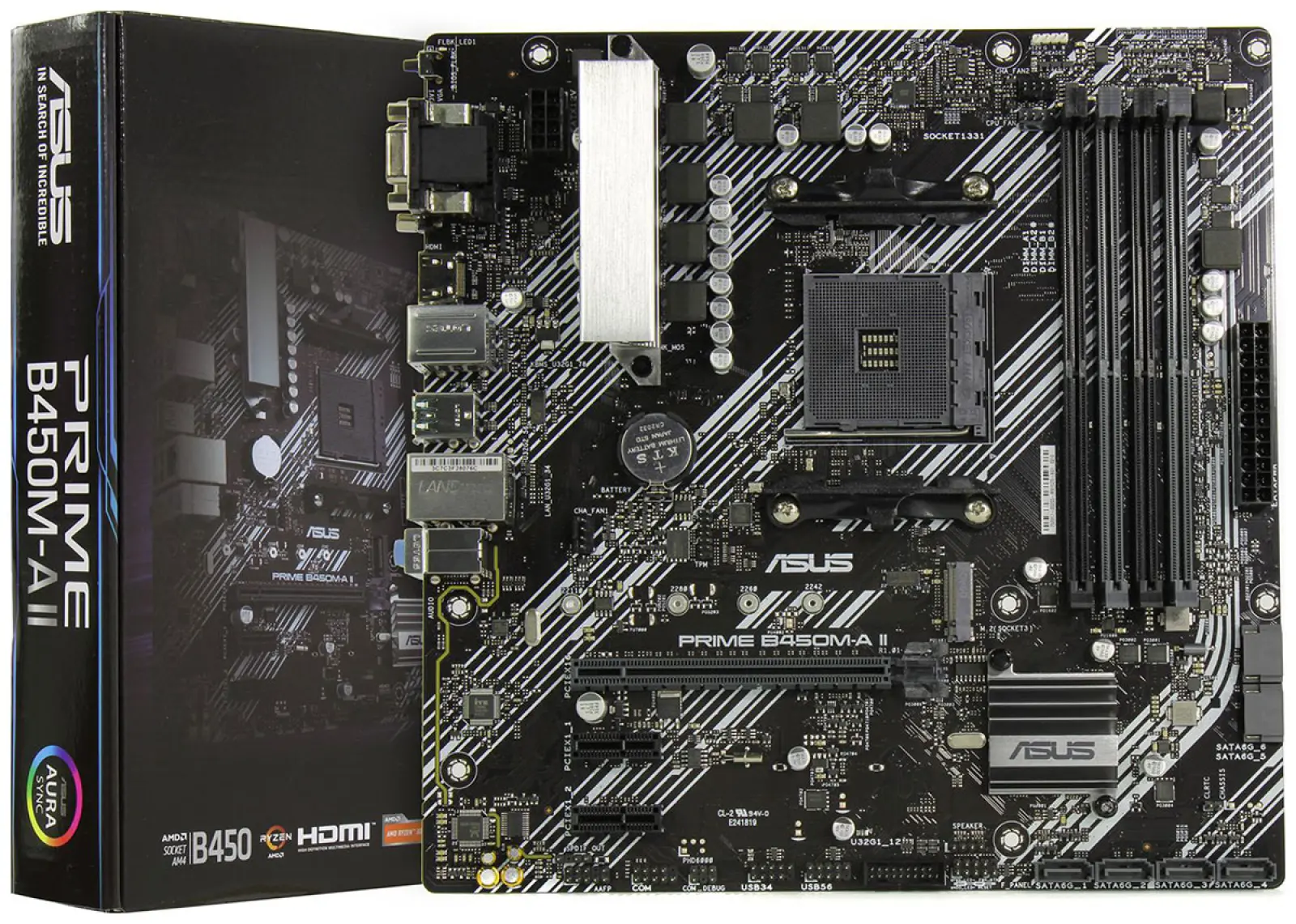 Материнская плата Asus PRIME B450M-A II (AM4, mATX)