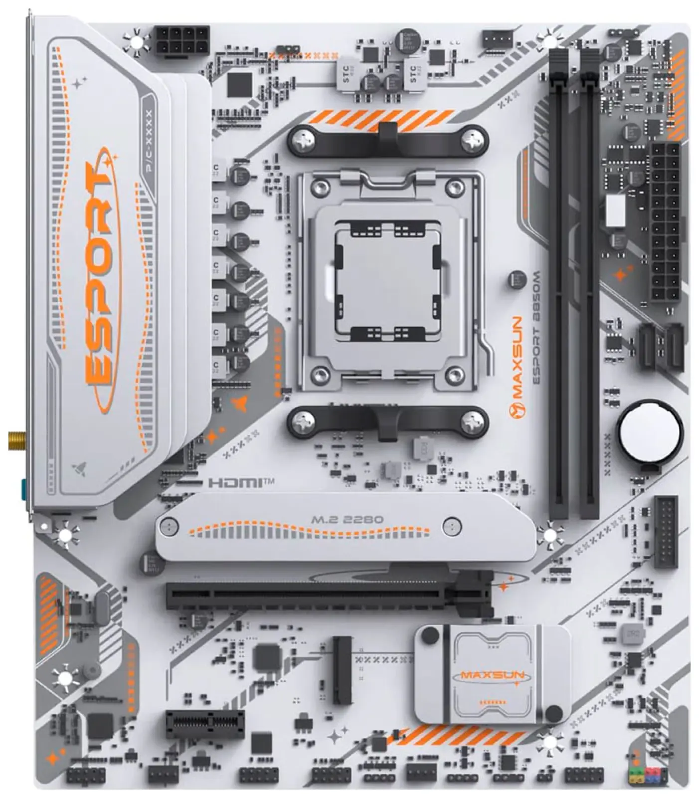 Материнская плата Maxsun MS-eSport B850M WIFI ICE (AM5, mATX)