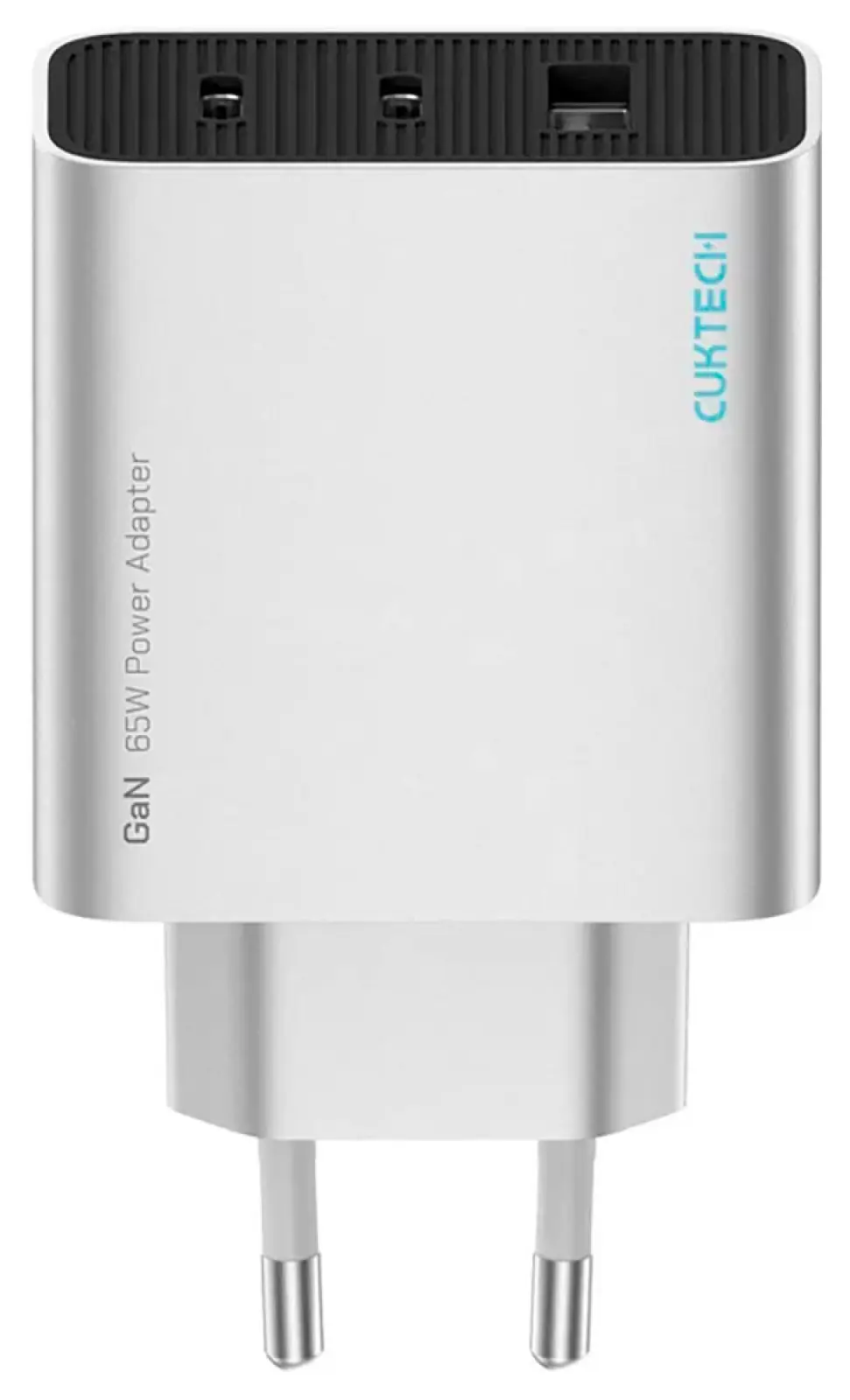 Сетевое зарядное устройство Cuktech ZMI GaN 2 x Type-C + 1 x USB-A, 65 Вт, QC 3.0, PD3.0, Mi Turbo Charge charger, 3 A (A15C Silver) EU+русская инструкция, серебристый