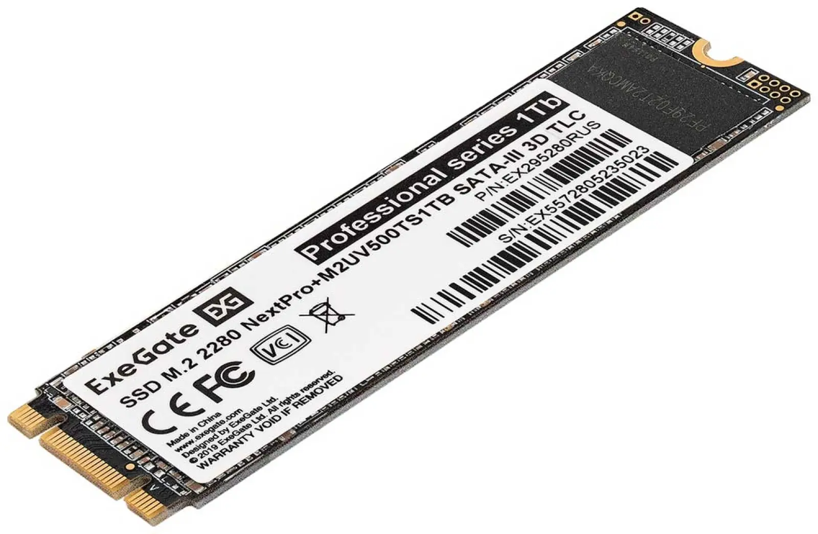 SSD накопитель ExeGate M.2 2280 1Tb NextPro+ M2UV500TS1TB SATA-III (EX295280RUS)