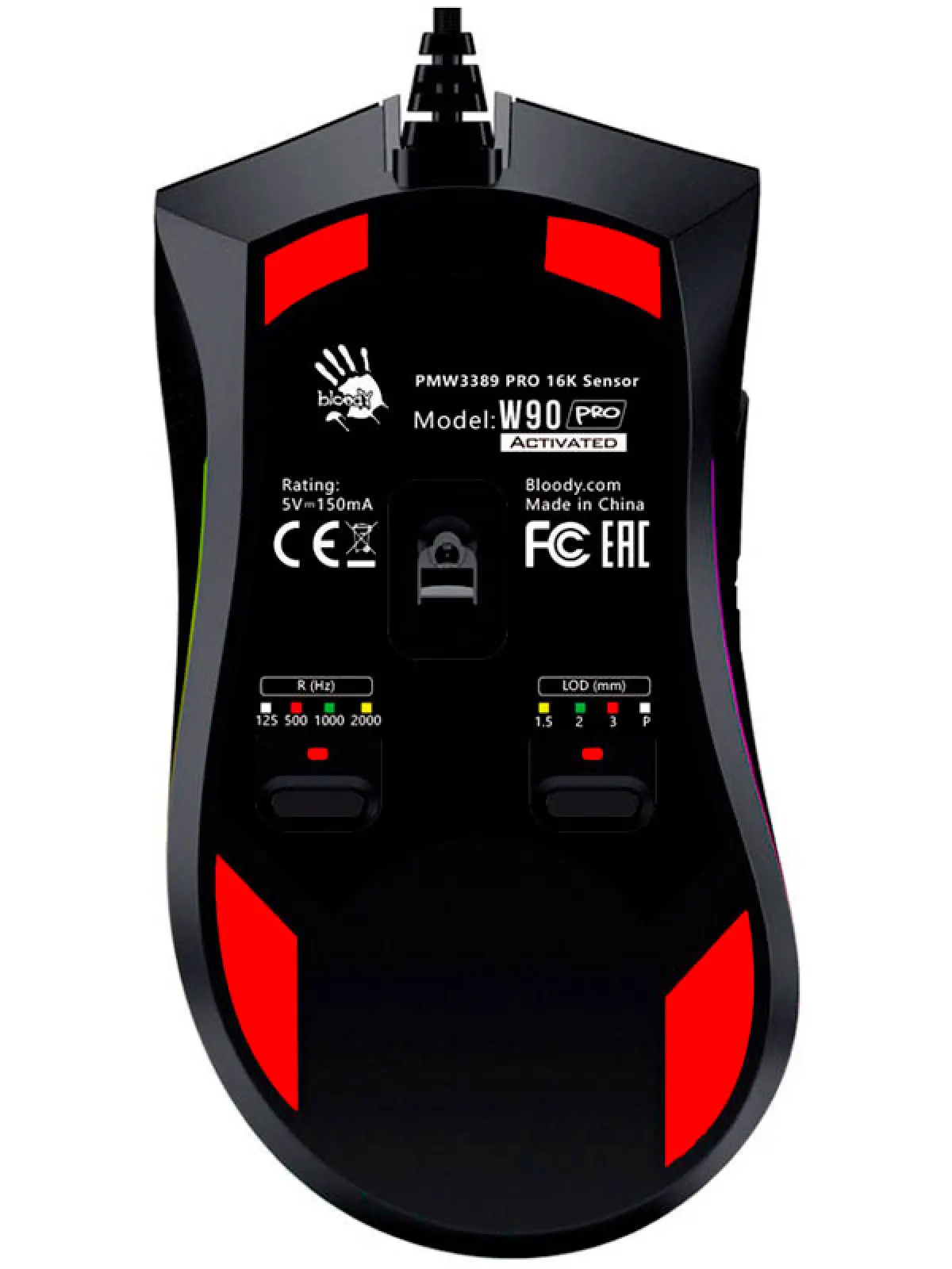 Мышь A4Tech Bloody W90 Pro black optical