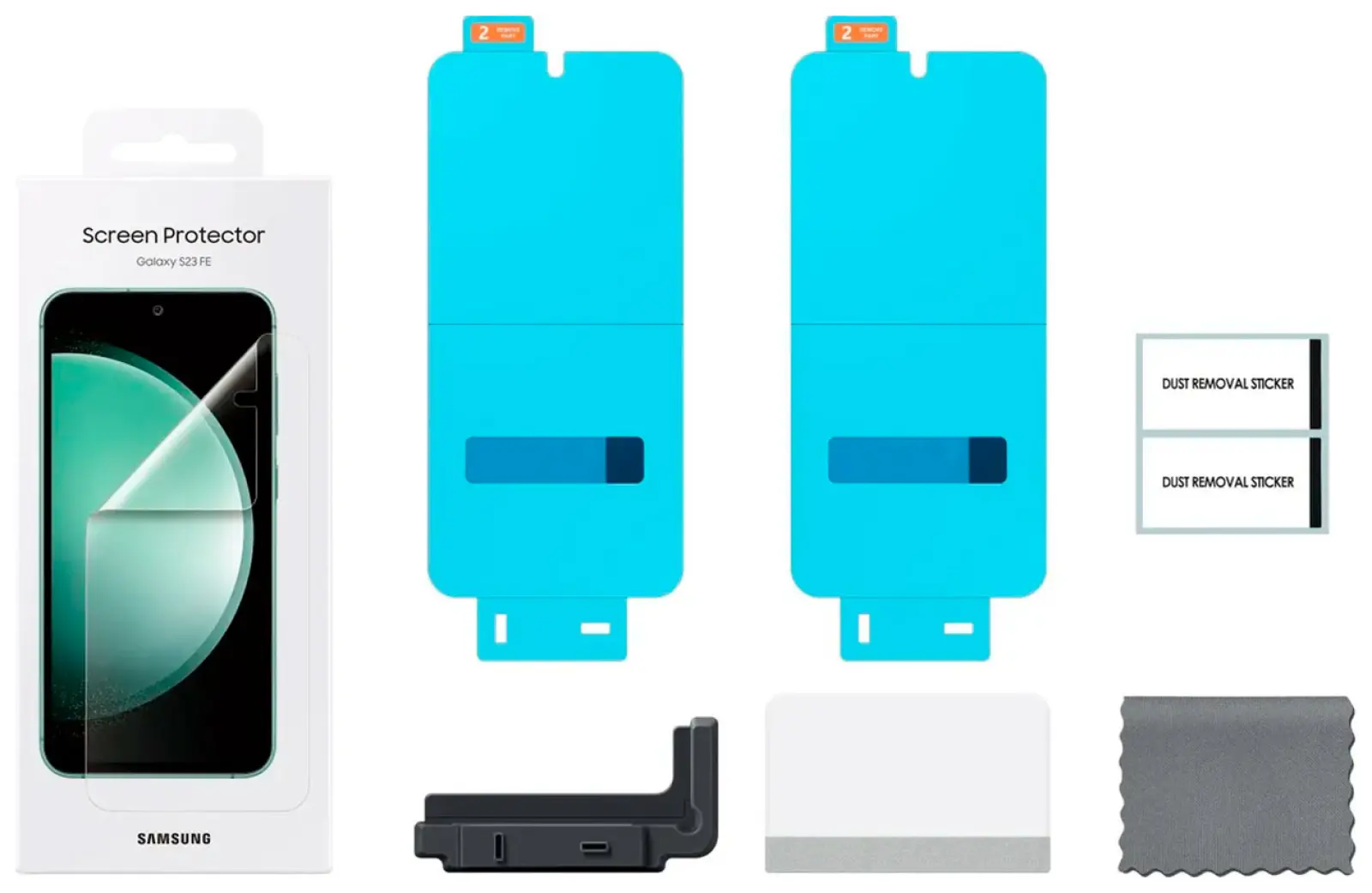 Защитная пленка для экрана Samsung Galaxy S23FE, прозрачная, 2 шт. (EF-US711CTEGRU)