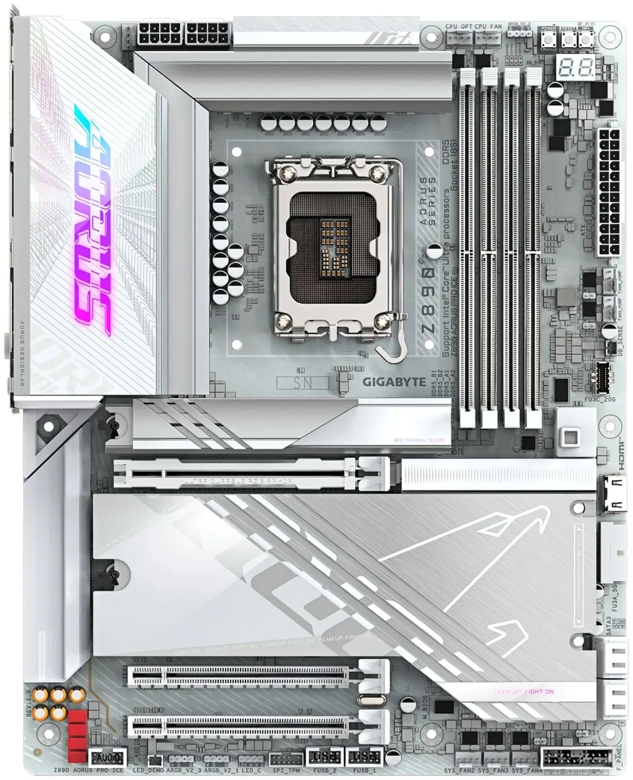 Материнская плата Gigabyte Z890 AORUS PRO ICE (LGA1851, ATX)