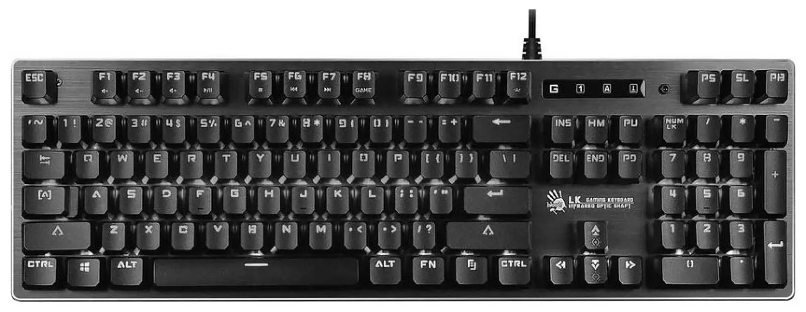 Клавиатура игровая проводная A4Tech Bloody B760 черный