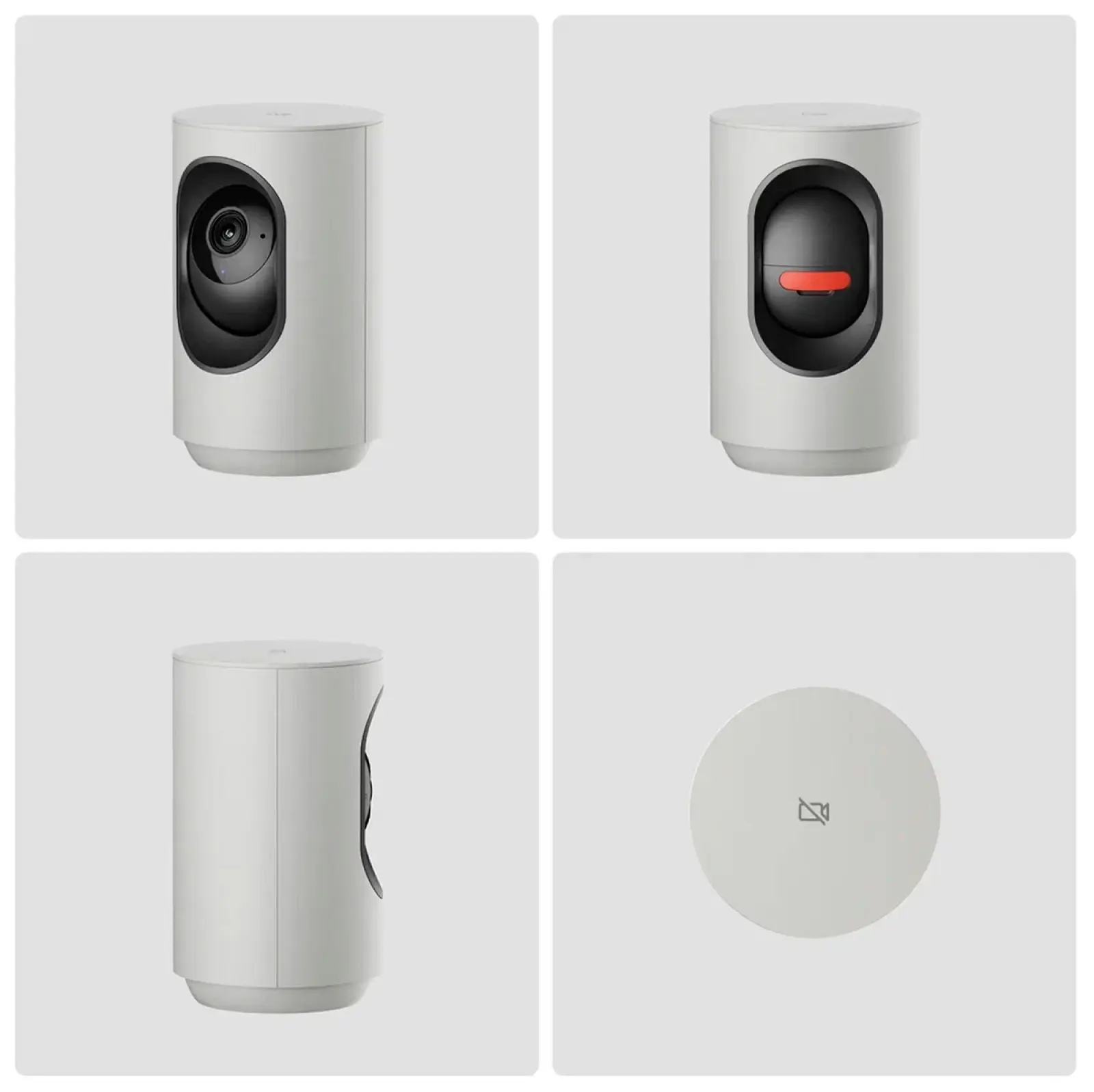 Умная IP-камера Яндекс 2K QHD, WiFi, поворотная, работает с Алисой, серый (YNDX-00582GRY)
