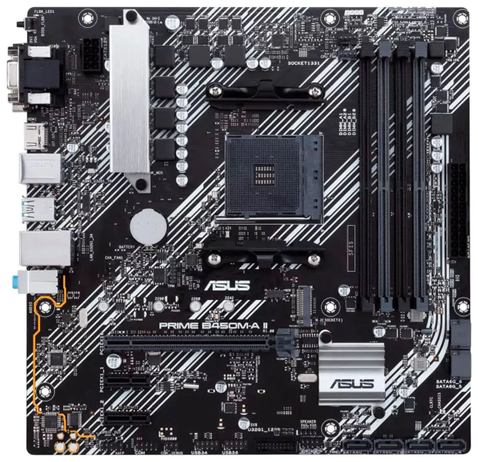 Материнская плата Asus PRIME B450M-A II (AM4, mATX)