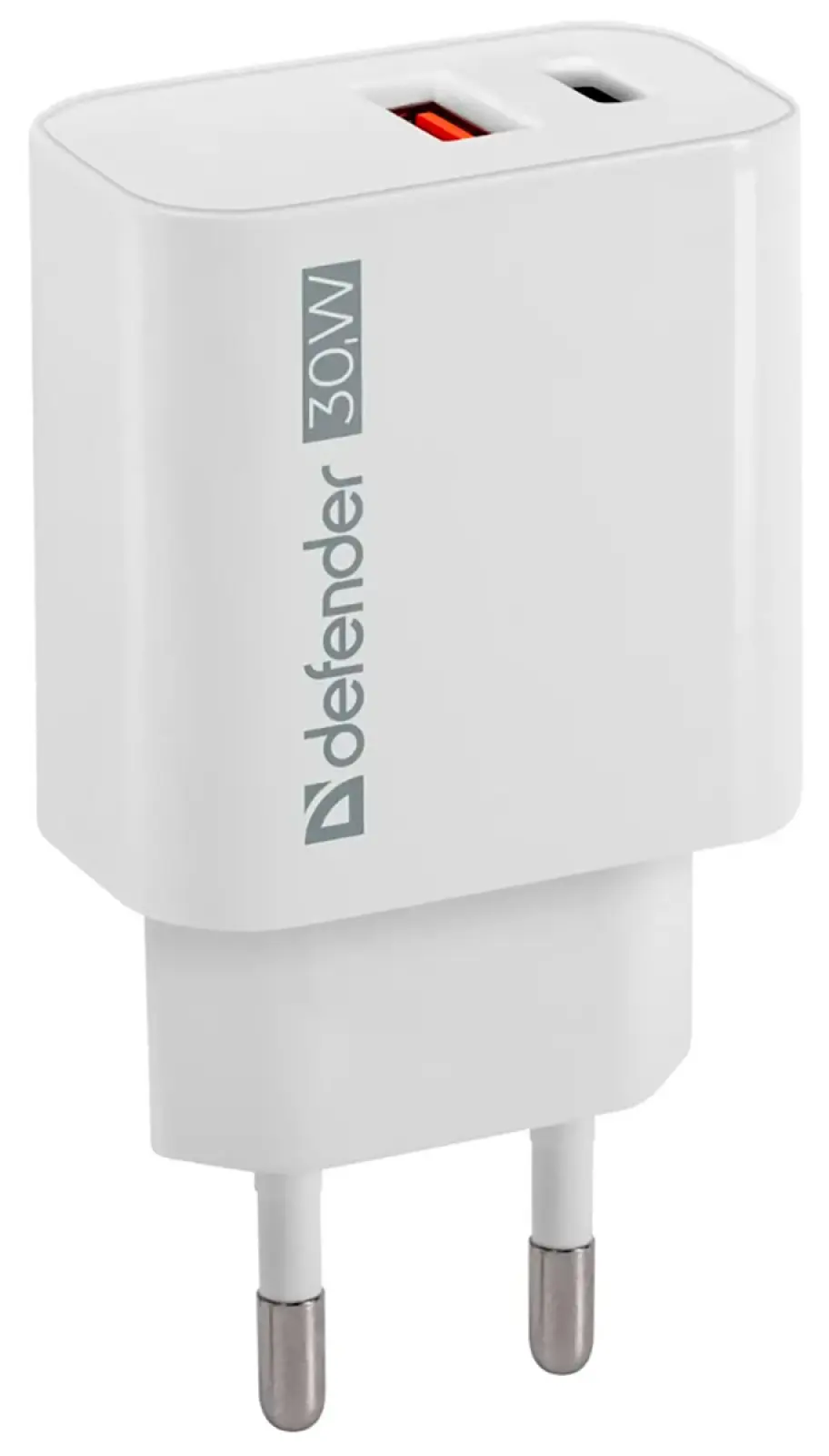 Сетевое ЗУ Defender UPA-130, USB-C/PD30W+USB-A/QC3.0