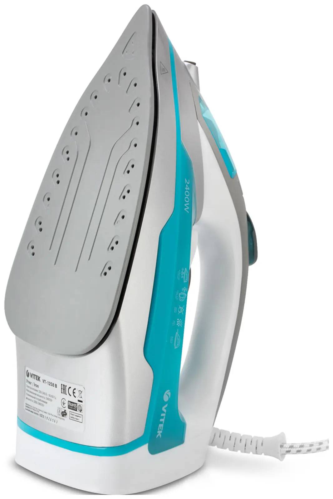 Утюг Vitek VT-1258, 2400 Вт, белый