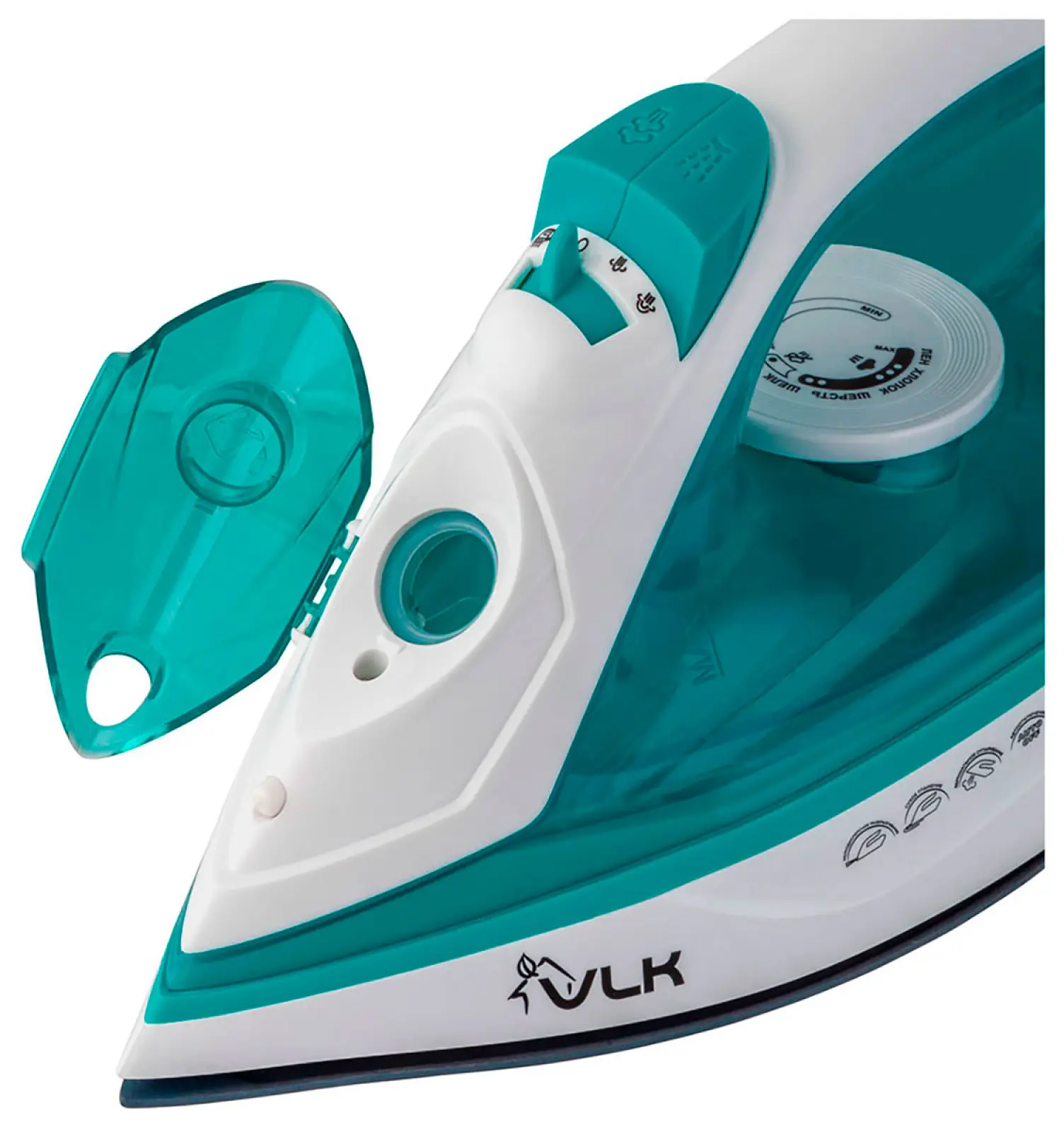 Утюг VLK VESUVIO 2400, белый/аквамарин