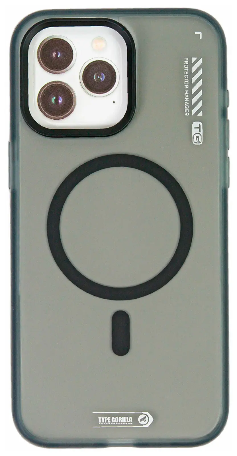 Чехол с магнитным покрытием Type Gorilla Dual Color iPhone15 pro Max, Black (BL-T46-iP15PM-DC-BK)