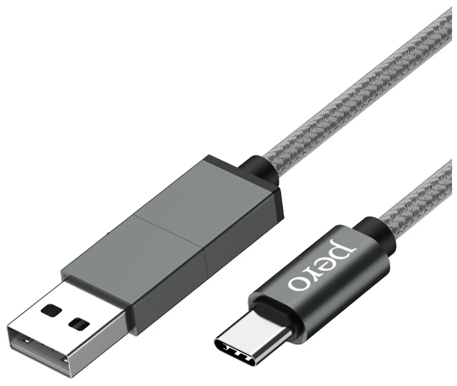 Дата-кабель Pero DC-07 UNIVERSAL 2 in 1 USB-A + PD to Type-C 1m Silver