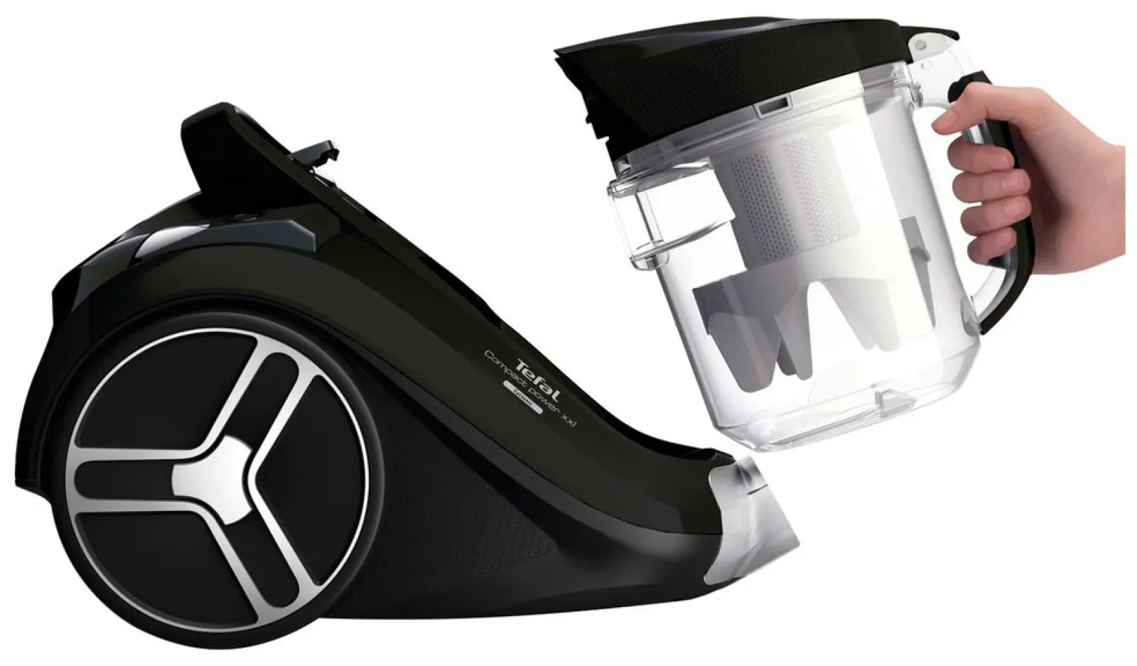 Пылесос напольный Tefal Compact Power XXL TW4825EA,  цвет черный