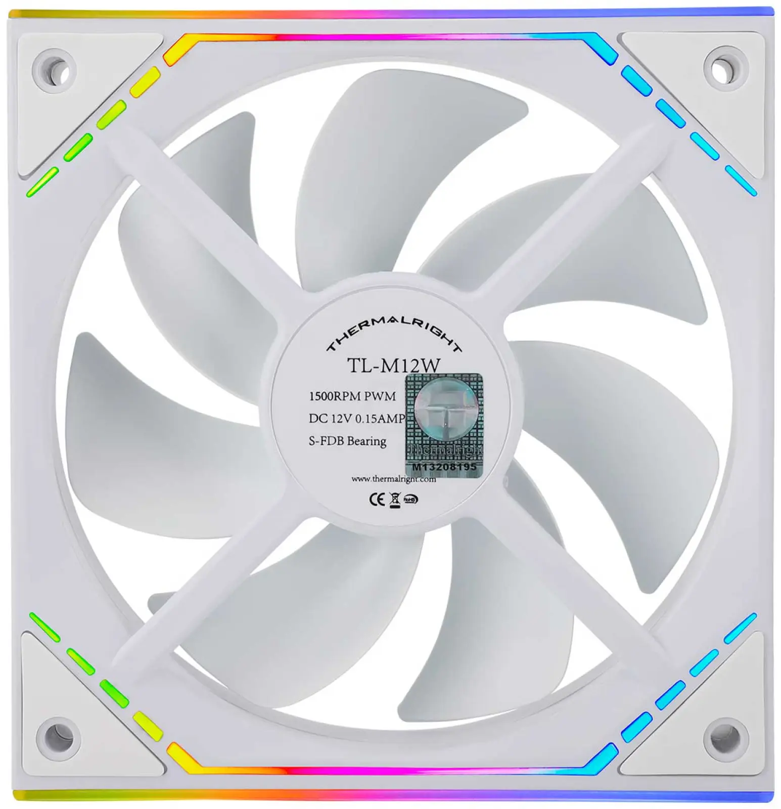 Вентилятор для корпуса Thermalright TL-M12W, 120mm, White