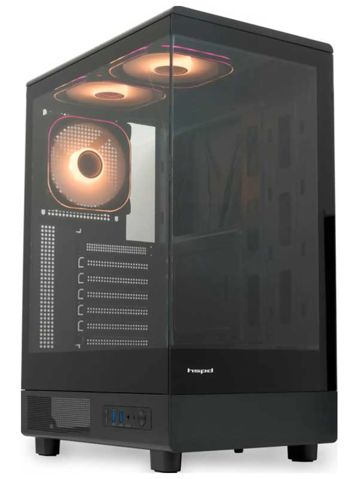 Компьютерный корпус HSPD F510 (F510-TGBK-ARGB)