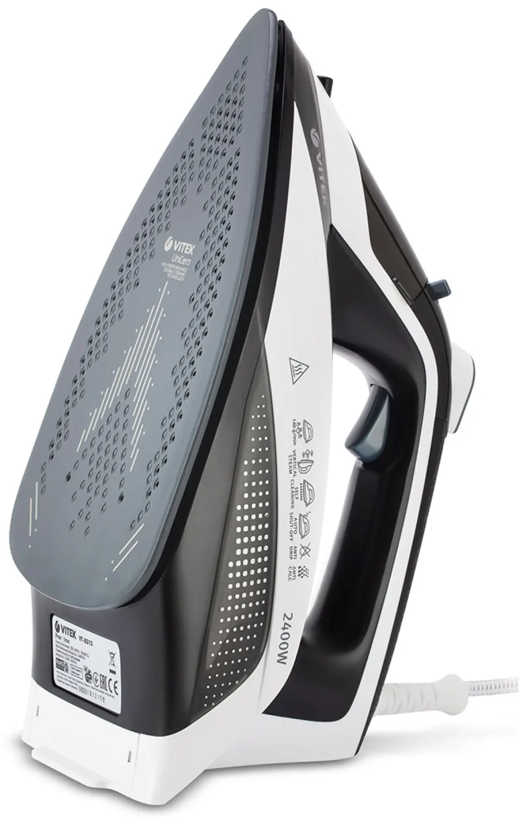 Утюг Vitek VT-8313, белый/черный