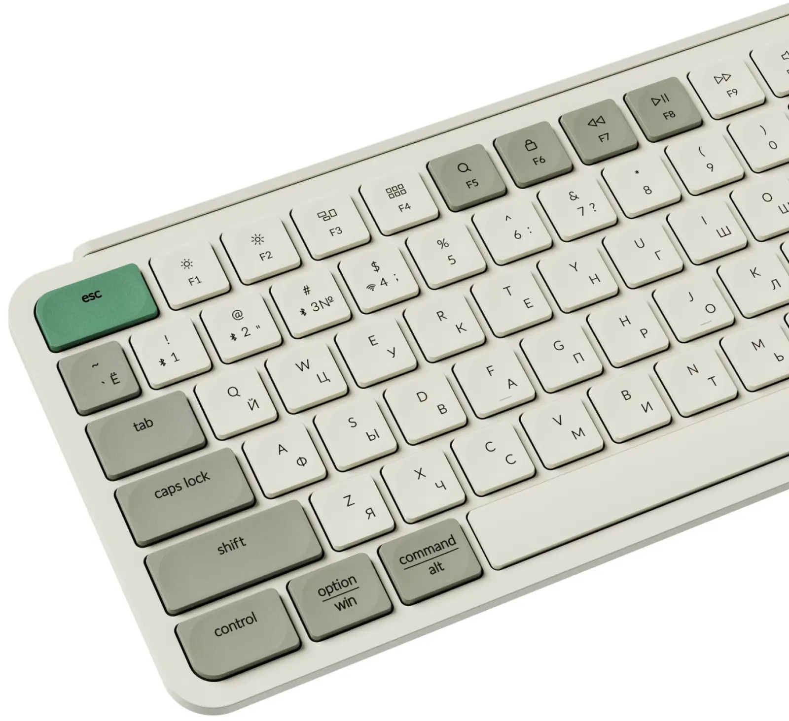 Беспроводная ультратонкая клавиатура Keychron B6 Pro, 109 клавиш, ножничные переключатели, цвет Retro Green