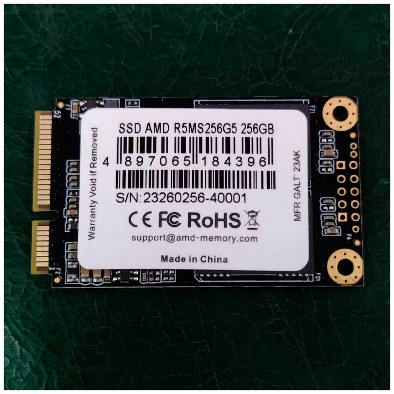 SSD накопитель AMD Radeon mSATA 256GB (R5MS256G5)