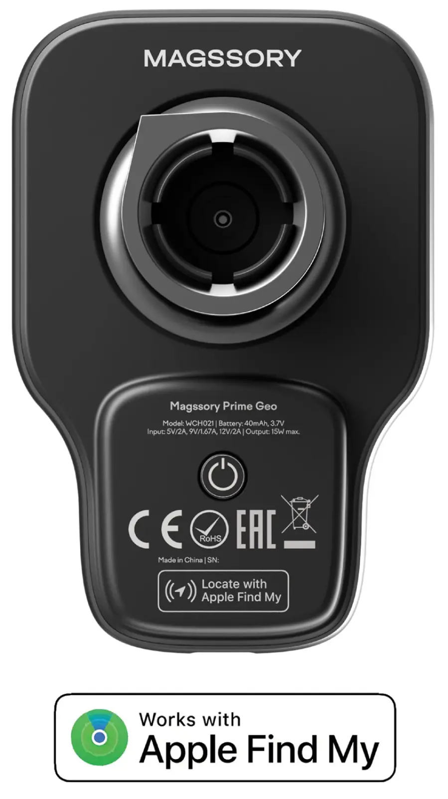 Автомобильный комплект Magssory Prime Geo, для Apple, с магнитами, совместимый с Find My и MagSafe (midnight KIT021)